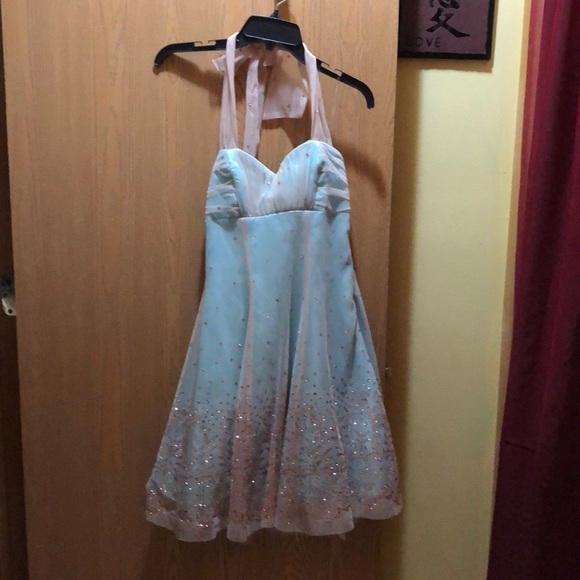 B Darlin Y2K Prom Wedding Homecoming Sparkly Dress 5 - Picture 2 of 4